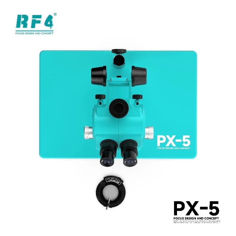 RF4 PX-5 مجهر ستيريو ثلاثي الع - مراجعة Stereo Trinocular Microscope Pcb وسعره