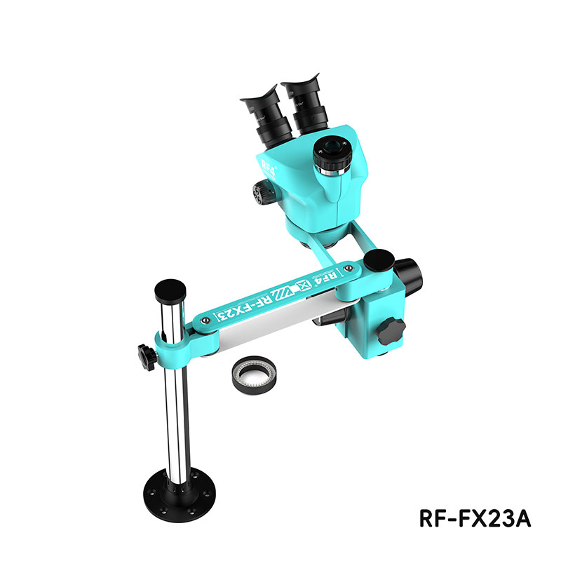 مجهر ثلاثي العينيات RF4 RF-FX2 - مراجعة Stereo Trinocular Microscope Pcb وسعره